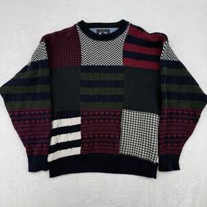 VTG Woods & Gray Men's‎ Knit Sweater 100% Cotton 3D Textured Sz XL Good Shape